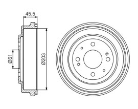 FREN KAMPANASI - 203 / 45.5 MM