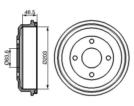 FREN KAMPANASI 203 / 63.5 MM