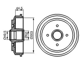 FREN KAMPANASI 203 / 81 MM