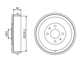 FREN KAMPANASI 228.3 / 48 MM