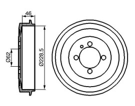 FREN KAMPANASI - 228.5 / 46.0 MM