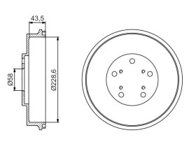 FREN KAMPANASI - 228.6 / 43.5 MM