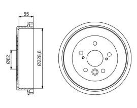 FREN KAMPANASI 228.6 / 55 MM
