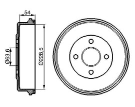 FREN KAMPANASI 228.6 / 66.4 MM