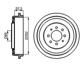 FREN KAMPANASI 228.6 / 72.5 MM