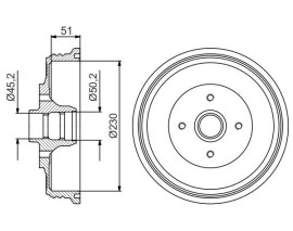 FREN KAMPANASI - 230 / 51 MM