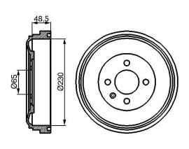 FREN KAMPANASI 230 / 64 MM