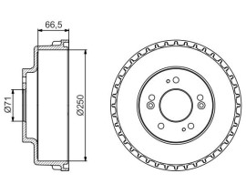 FREN KAMPANASI - 250 / 66 MM