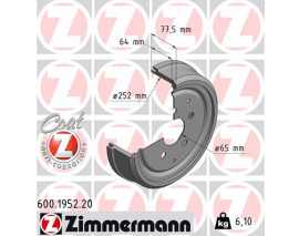 FREN KAMPANASI 252.2 / 77.4 MM 986477033-DB4053