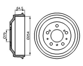 FREN KAMPANASI 254.1 / 97.6 MM