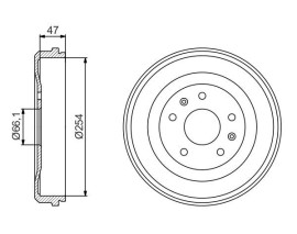 FREN KAMPANASI 254 / 47 MM