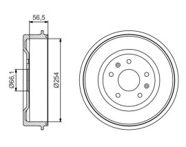 FREN KAMPANASI 254 / 56.5 MM