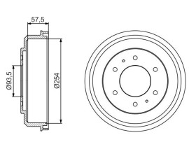 FREN KAMPANASI 254 / 62 MM