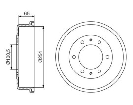 FREN KAMPANASI - 254 / 65 MM