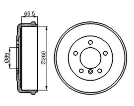 FREN KAMPANASI 260 / 82.6 MM