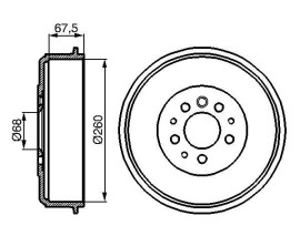 FREN KAMPANASI 268.2 / 88.1 MM