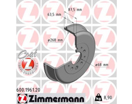 FREN KAMPANASI 268.2 / 88.1 MM 986477046-DB4189