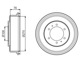 FREN KAMPANASI - 270 / 76 MM