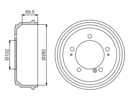 FREN KAMPANASI - 280 / 70 MM