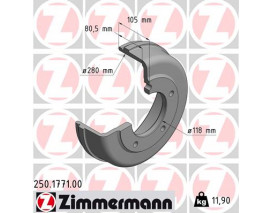 FREN KAMPANASI - 280 / 80.5 MM 986477203-DB4316