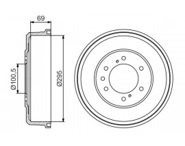 FREN KAMPANASI - 295 / 69 MM 0986477177
