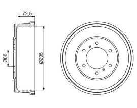 FREN KAMPANASI - 295 / 72.5 MM