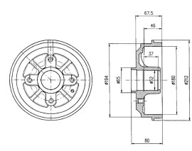 FREN KAMPANASI ARKA CITROEN AX. SAXO / PEUGEOT 106. 106 VAN. 206 10/91