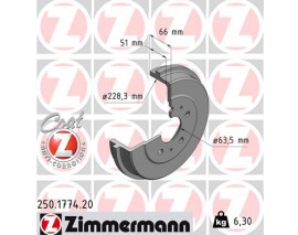 FREN KAMPANASI ARKA FOCUS C-MAX 986477219-DB4392