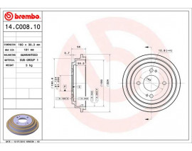FREN KAMPANASI HONDA CITY IV SALOON GD 12/02- -HONDA JAZZ II GD. GE3. GE2 06/01-12/08