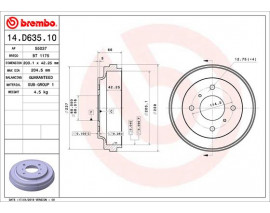 FREN KAMPANASI NISSAN DFAC TIIDA HATCHBACK C11 07/05- -NISSAN DFAC TIIDA SALOON C11 04/05- -