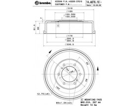 FREN KAMPANASI NISSAN PICK UP D21 09/85-12/08-NISSAN PICK UP D22 01/97-