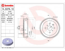 FREN KAMPANASI TOYOTA AYGO B1 02/05-05/14-TOYOTA AYGO B4 05/14- -TOYOTA AYGO HATCHBACK VAN B1