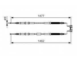 FREN TELİ. SOL. 1477 / 1482 MM