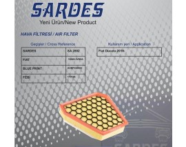 HAVA FİLTRESİ FIAT DUCATO III-DUCATO III 4X4-DUCATO III PANORAMA-DUCATO III PANORAMA 4X4