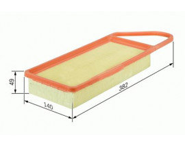 HAVA FİLTRESİ P206-P307 HDI 01-04 -C3 HDI-FIESTA 1.4 TDCI-FUSION TDCI SÜNGERLİ C3087/1