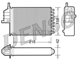 HEAT EXCHANGER. İNTERİOR HEATİNG FIAT SEICENTO 98-10
