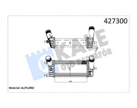 İNTERCOOLER AL/BRZ TRANSIT COURIER /FIESTA IV-B-MAX 1.0 ECOBOOST 2018- I AKIŞLI