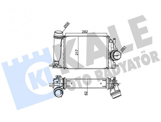 İNTERCOOLER AL/PL/BRZ QASHQAI-RENAULT MEGANE IV 1.6 DIC-T-1.6 Tce 14
