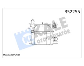 İNTERCOOLER DACIA LOGAN II-MCV II-SANDERO II-RENAULT CLIO IV 0.9 TCE 12