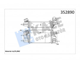 INTERCOOLER NISSAN JUKE 1.5dcı 2010 PULSAR 1.5dcı 2014 NV200 1.5dcı 2010 TURBO RADYATÖRÜ