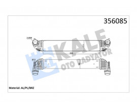 INTERCOOLER OPEL ASTRA K INTERCOOLER AL/BRZ 600X111X95