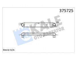 INTERCOOLER OPEL MERIVA A 1.3-1.7CDTI MT 03 10 BRAZING AL-AL 524X83X50 TURBO RADYATÖRÜ