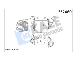 İNTERCOOLER VOLKSWAGEN GOLF III-GOLF IV-VENTO 1.9 TDI 93 97