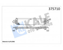 INTERCOOLER VOLVO S60 II 1.5 T3-2.0 D3 10 V40 D2-D3 12 V60 D3-T3 10 V70 D2-D3 15 BRAZING 655X157 X40 TURBO RADYATÖRÜ