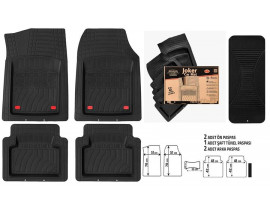 JOKER PASPAS ÜNİVERSAL 4D EXTRA DERİN HAVUZLU - SİYAH OTO PASPASI 5 PARÇA 1.KALİTE
