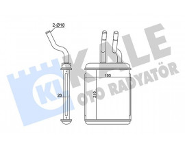 KALORİFER ALFA ROMEO 156-GTV-SPIDER HEATER CORE
