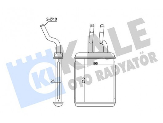 KALORİFER ALFA ROMEO 156-GTV-SPIDER HEATER CORE