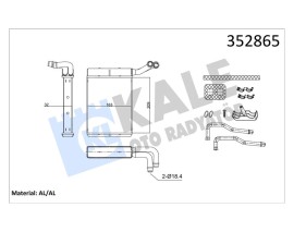 KALORİFER BRAZING CITROEN C5 II-PEUGEOT 407 KALORİFER