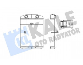 KALORİFER BRAZING FIAT PANDA-500-500 C-LANCIA YPSILON-ABARTH 500-595-695 KALORİFER