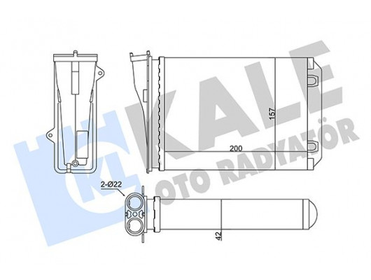 KALORİFER CITRO N C3 III-PEUGEOT 2008 I-208 I KALORİFER AL/MKNK 200X157X42
